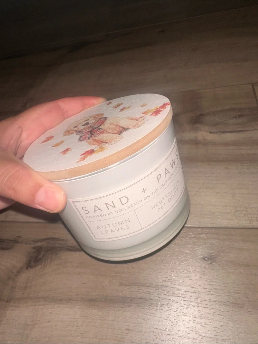 Autumn Leaves Scented Candle - White 🍁 🍂